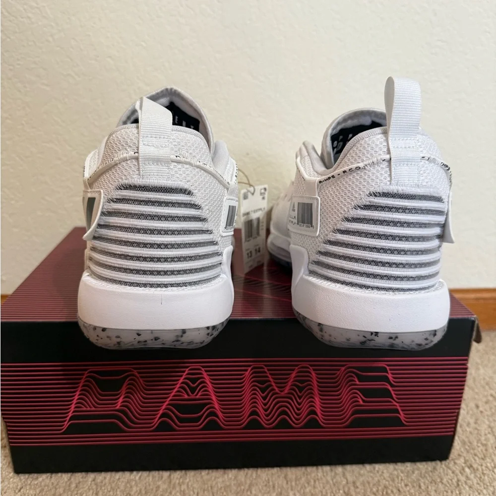 Adidas Dame 7 EXTPLY Advisory Basketball Shoes Men's White Sneakers H68990 - Picture 5 of 9